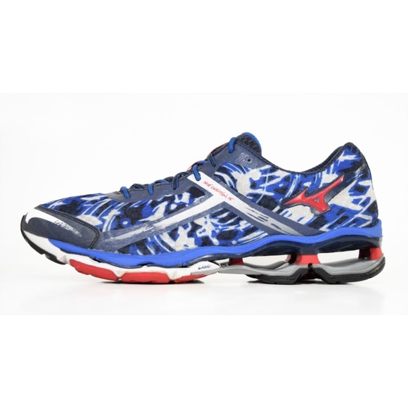 Mizuno Other - Mizuno Men's Wave Creation 15 Blue White Red Shoes
